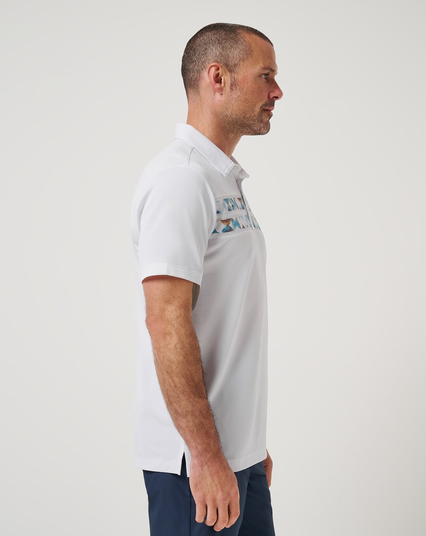 Good Good Chest Stripe Polo| Travis Mathew
