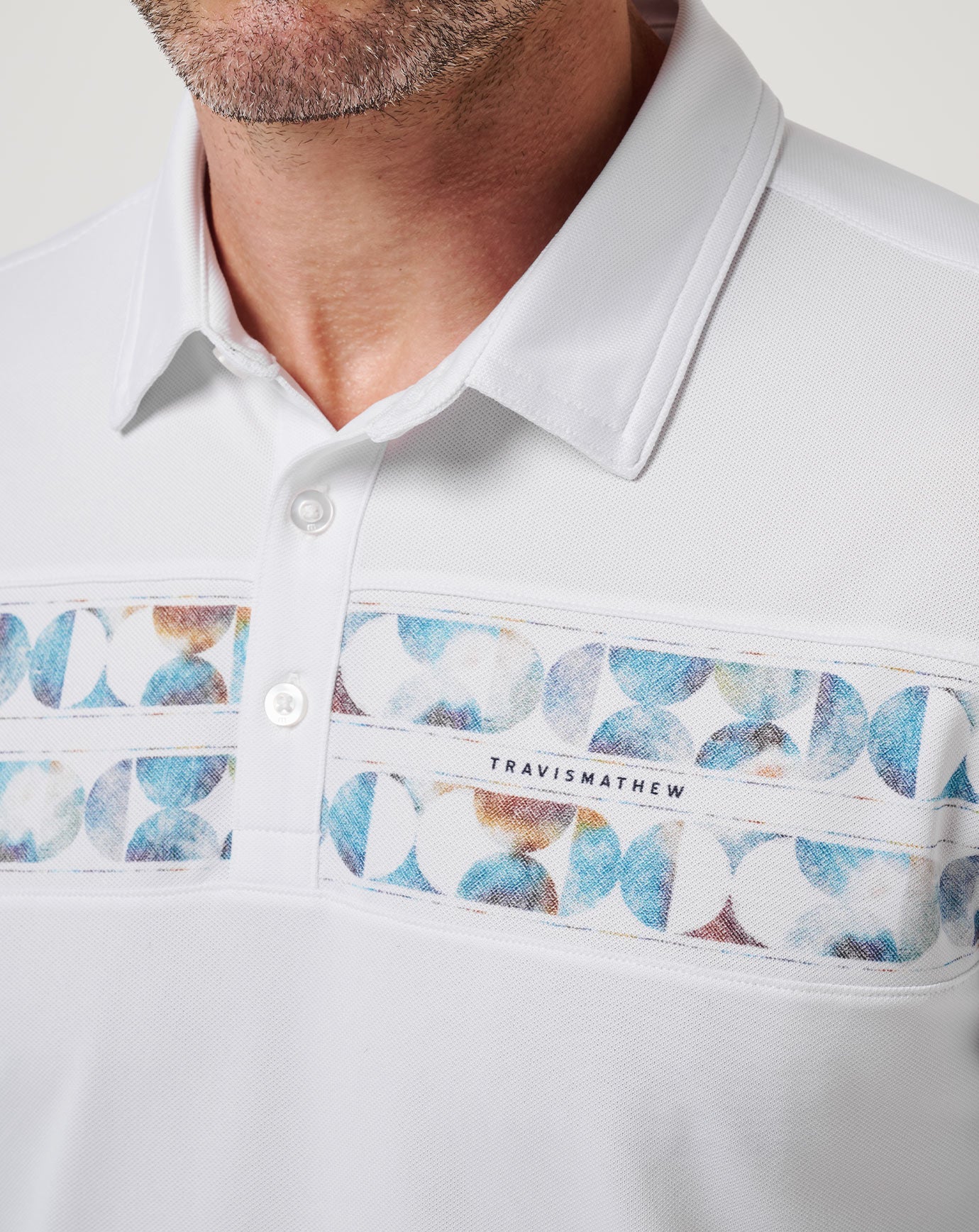 Good Good Chest Stripe Polo| Travis Mathew