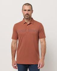 The Heater Chest Stripe Polo| Travis Mathew