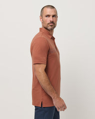 The Heater Chest Stripe Polo| Travis Mathew