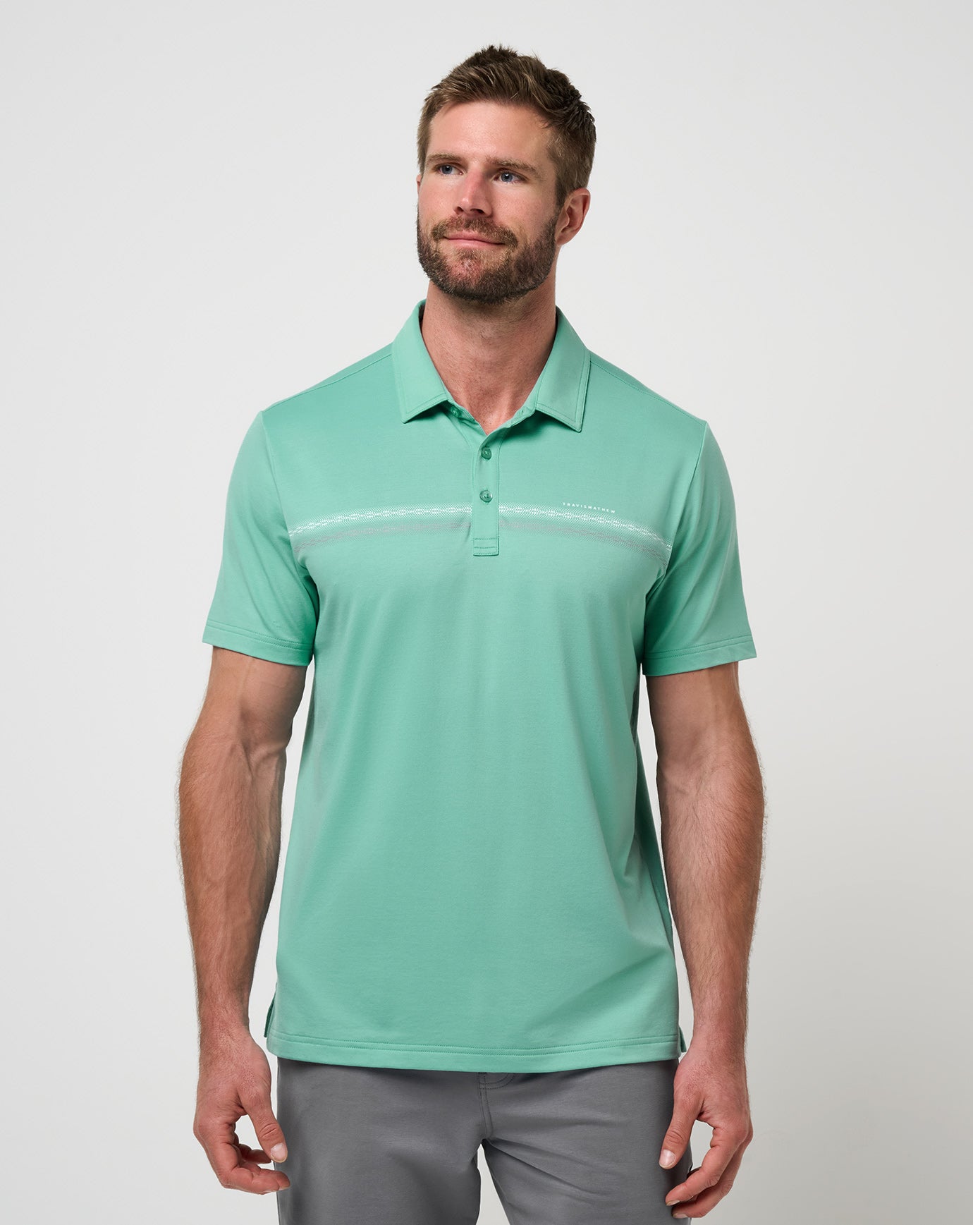 Featherweight Chest Stripe Polo| Travis Mathew