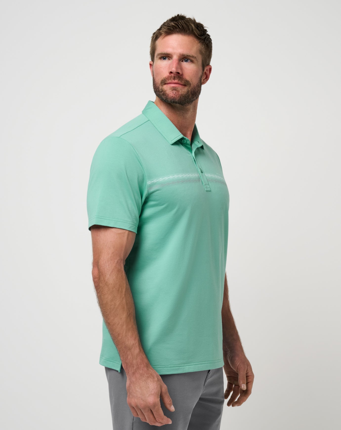 Featherweight Chest Stripe Polo| Travis Mathew