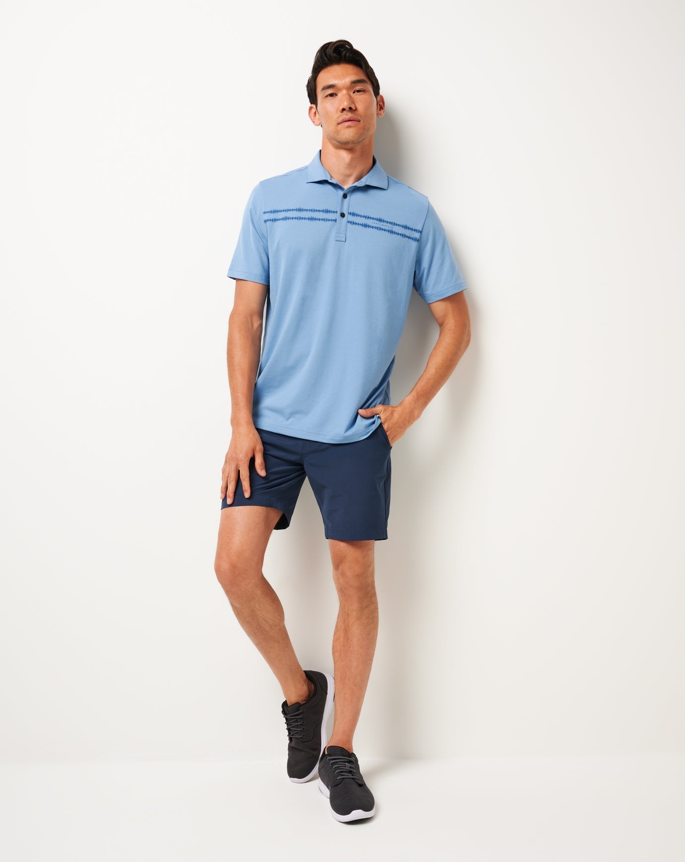 Sunbeam Chest Stripe Polo| Travis Mathew