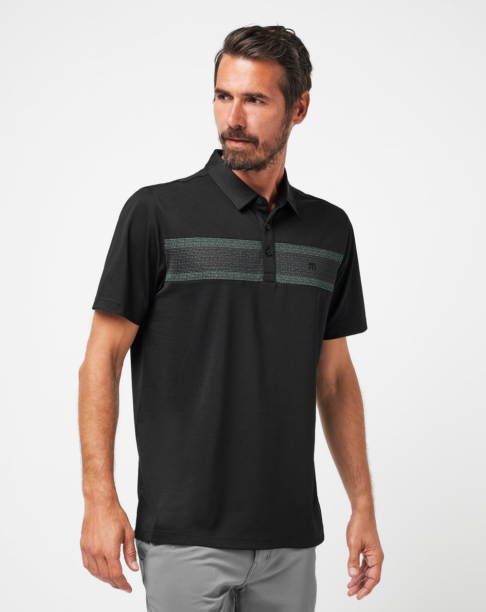 Good Good Chest Stripe Polo| Travis Mathew