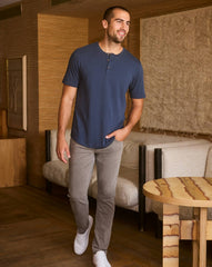 Cloud Henley Tee| Travis Mathew