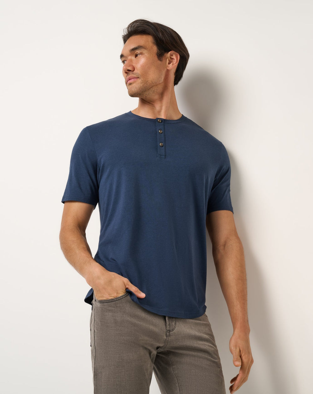 Cloud Henley Tee| Travis Mathew
