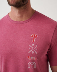 Philadelphia Phillies Sunset Slam 2.0 Tee| Travis Mathew