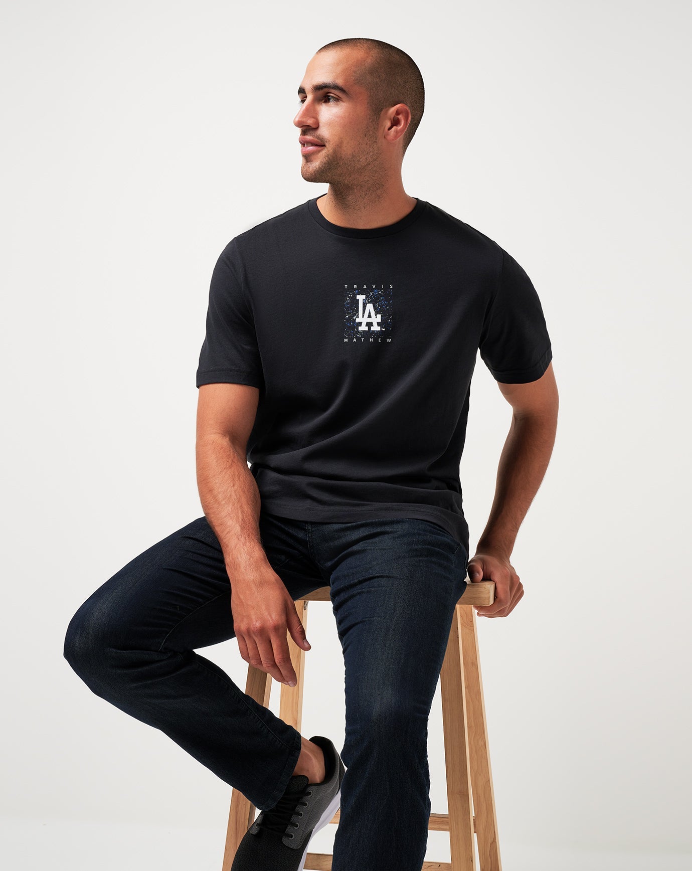 Los Angeles Dodgers In The Dugout Tee| Travis Mathew