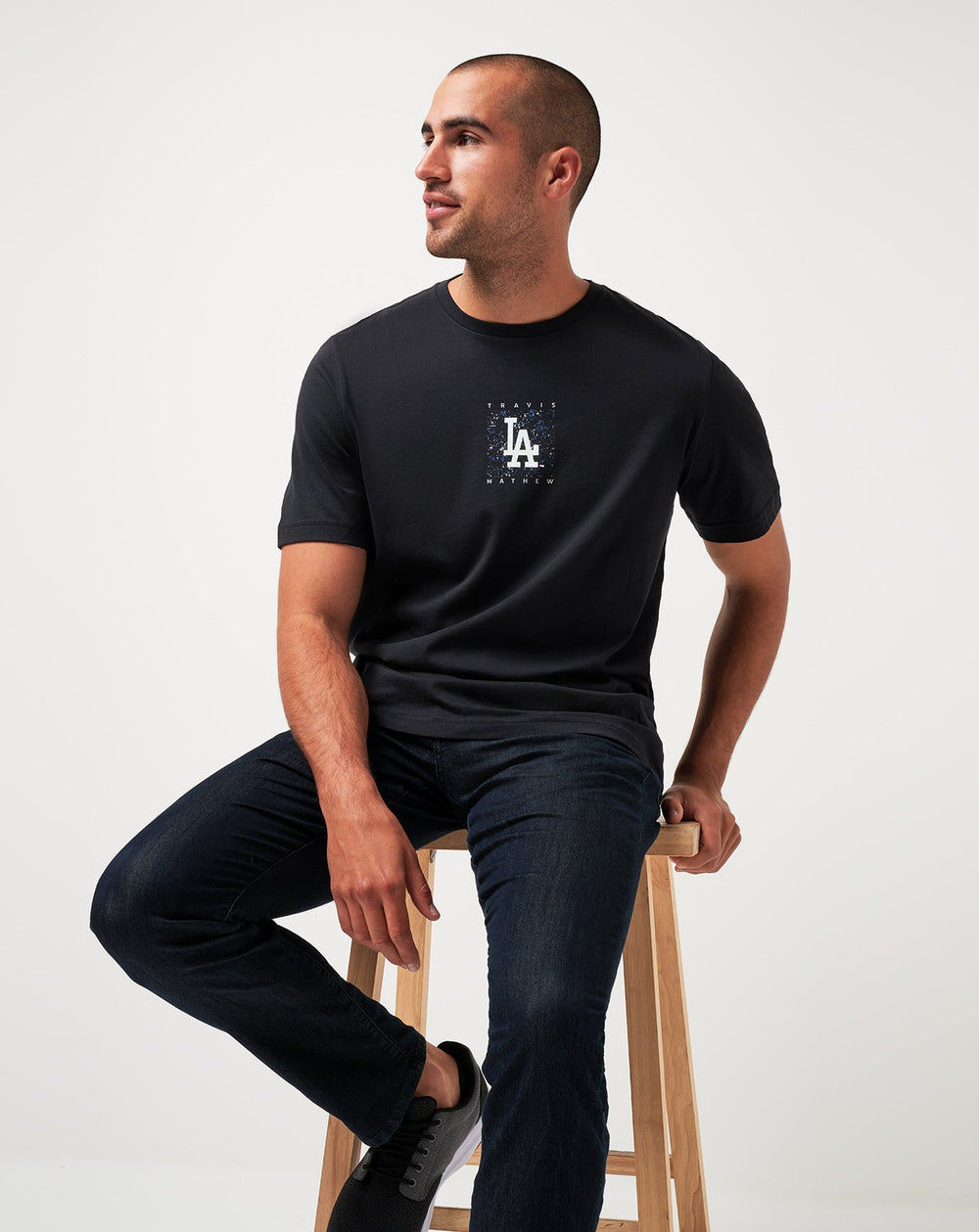 Los Angeles Dodgers In The Dugout Tee| Travis Mathew