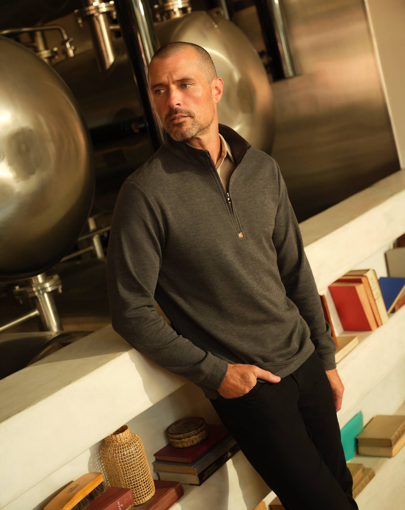 Cloud Sweater Quarter Zip| Travis Mathew