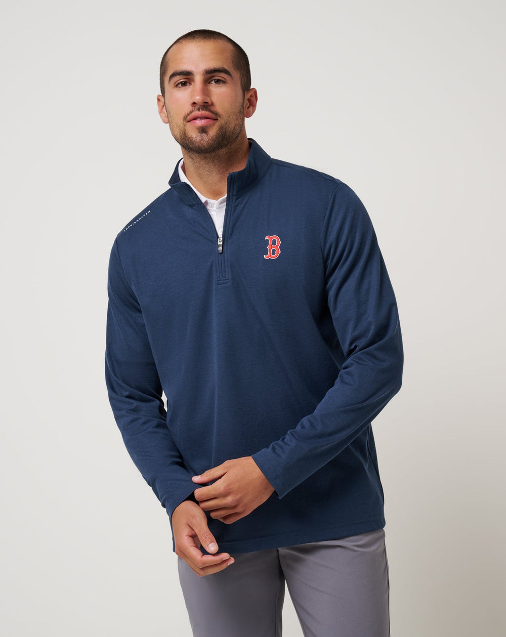 Boston Red Sox Time To Tailgate Quarter Zip| Travis Mathew