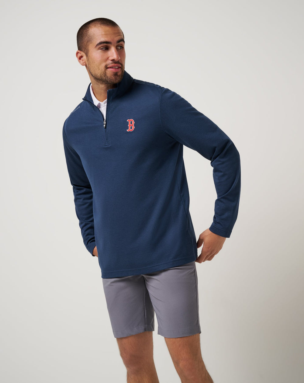 Boston Red Sox Time To Tailgate Quarter Zip| Travis Mathew