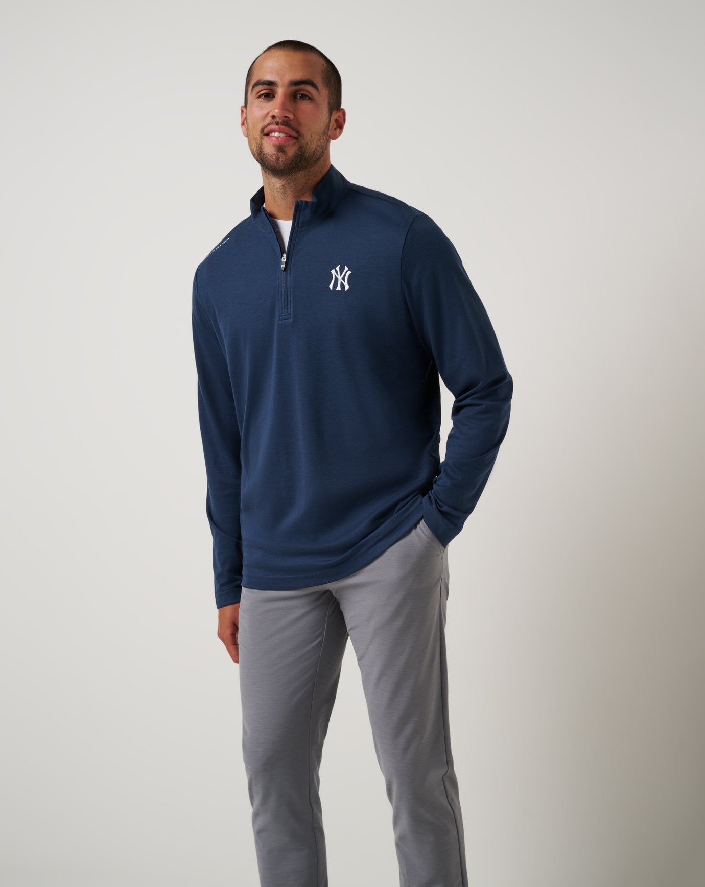 New York Yankees Time To Tailgate Quarter Zip| Travis Mathew