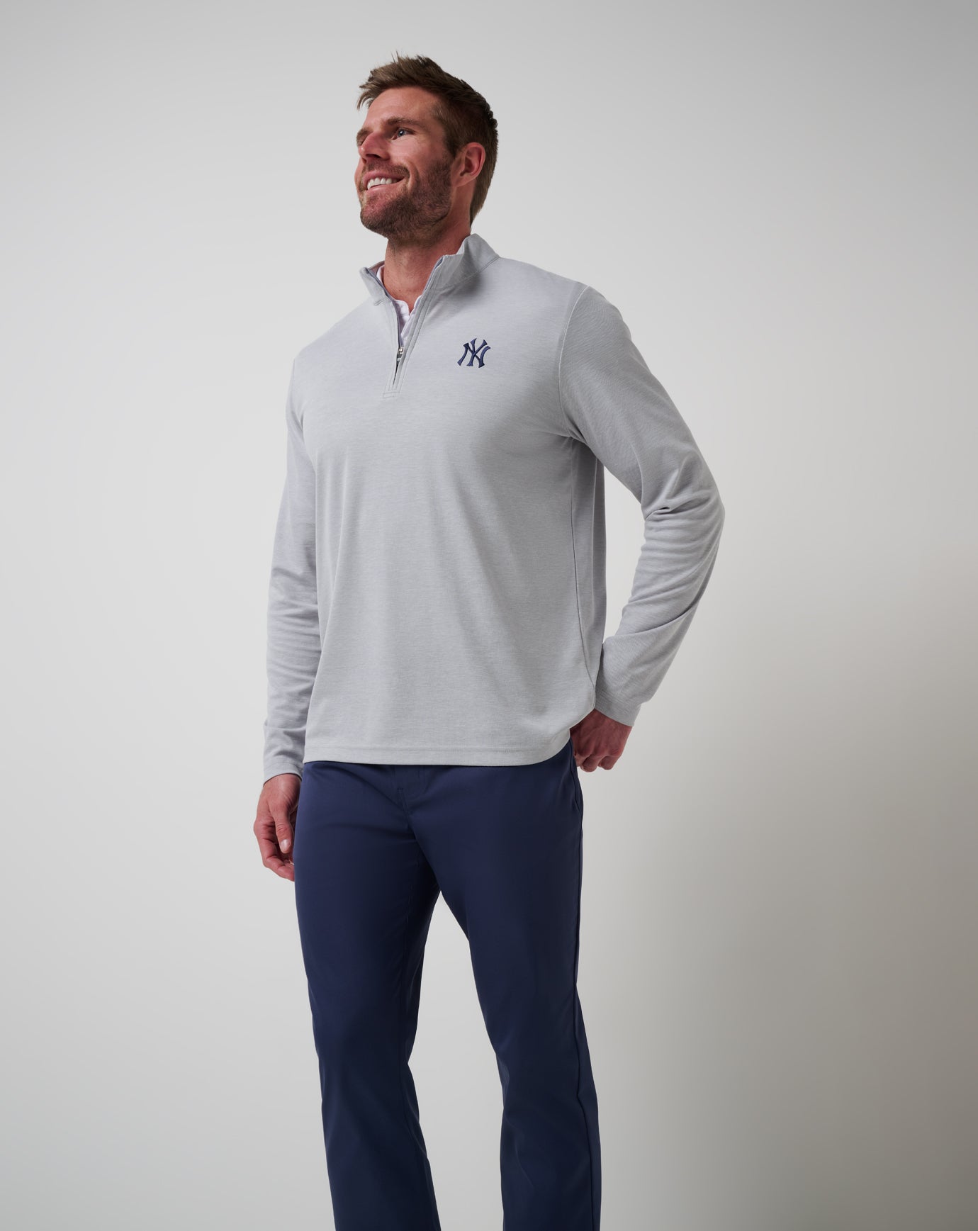 New York Yankees Time To Tailgate Quarter Zip| Travis Mathew