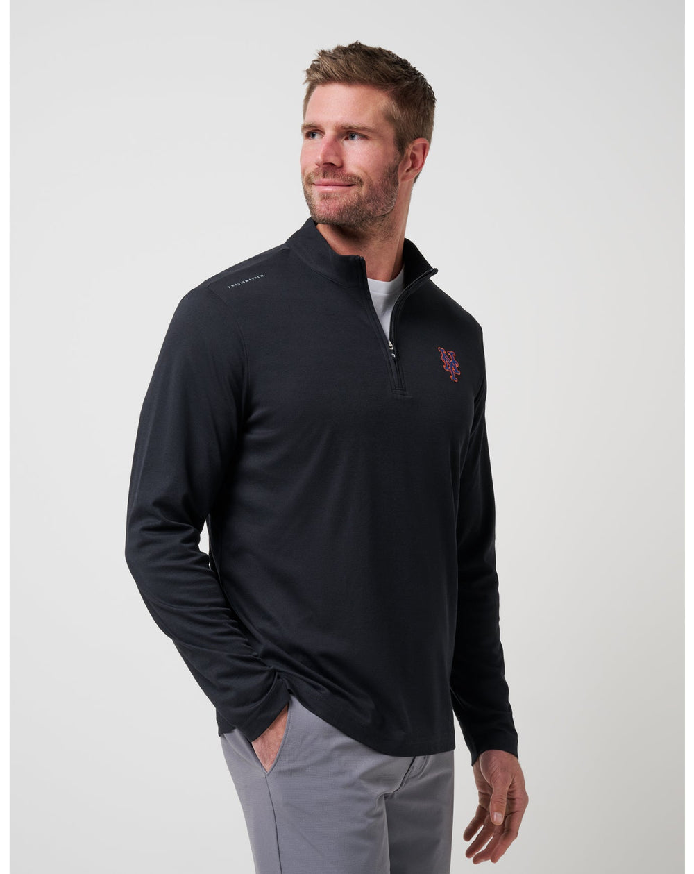 New York Mets Time To Tailgate Quarter Zip| Travis Mathew
