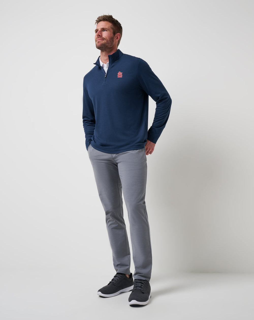 St Louis Cardinals Time To Tailgate Quarter Zip| Travis Mathew