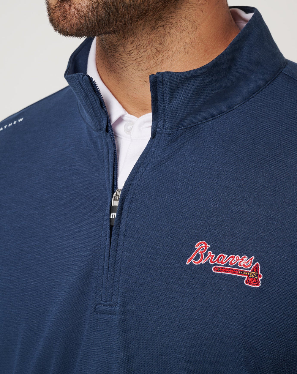 Atlanta Braves Time To Tailgate Quarter Zip| Travis Mathew