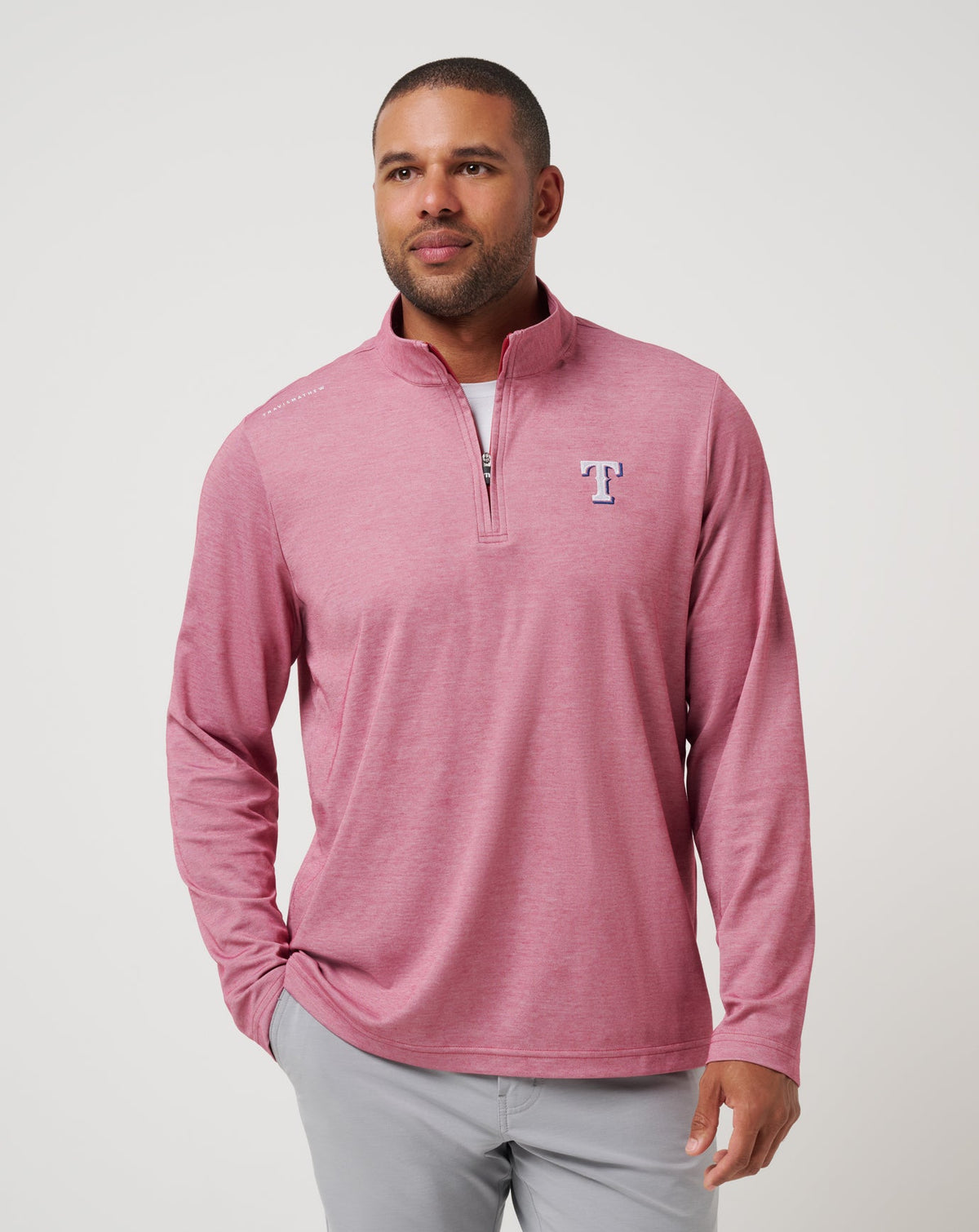Texas Rangers Time To Tailgate Quarter Zip| Travis Mathew