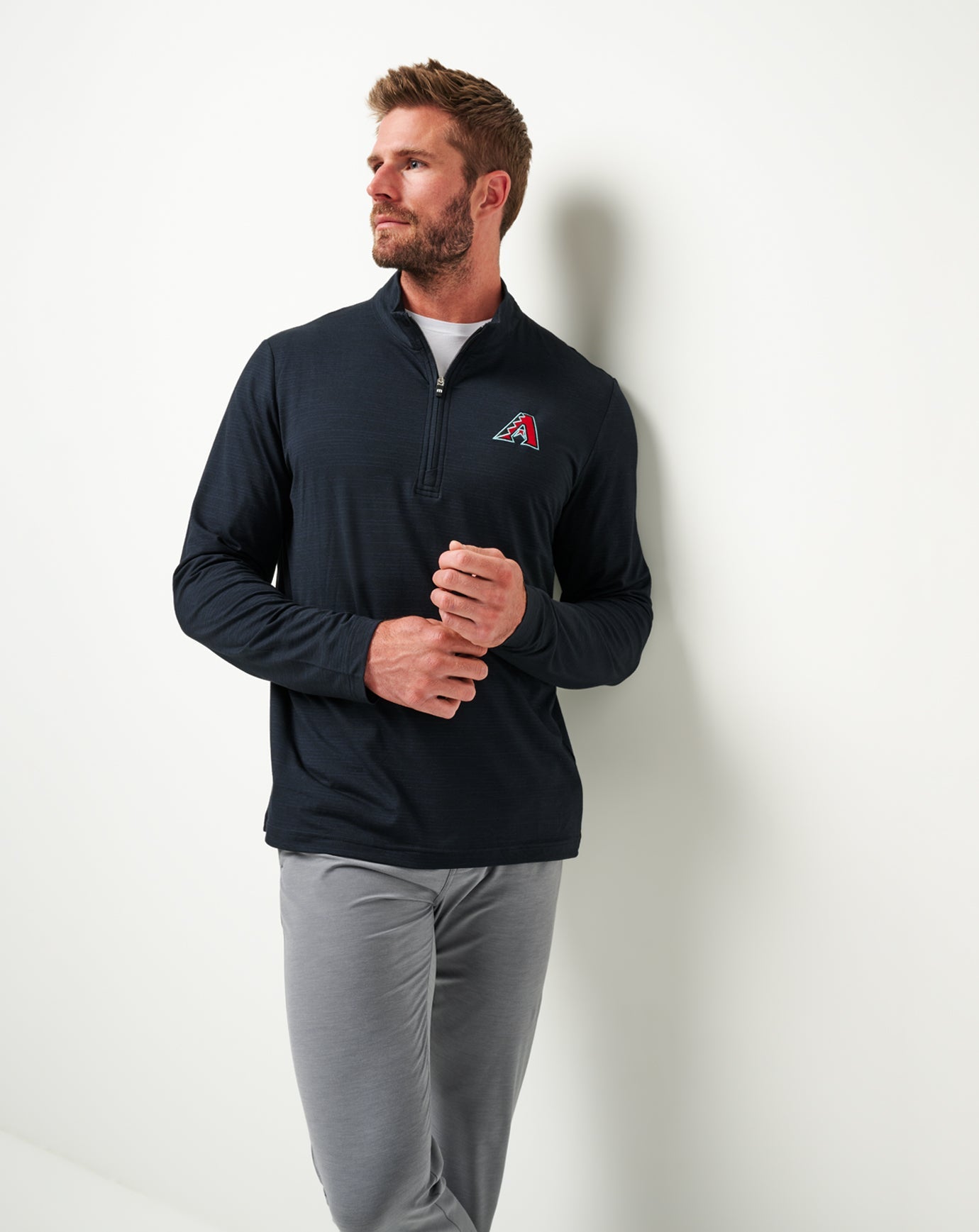 Arizona Diamondbacks The Heater Quarter Zip| Travis Mathew