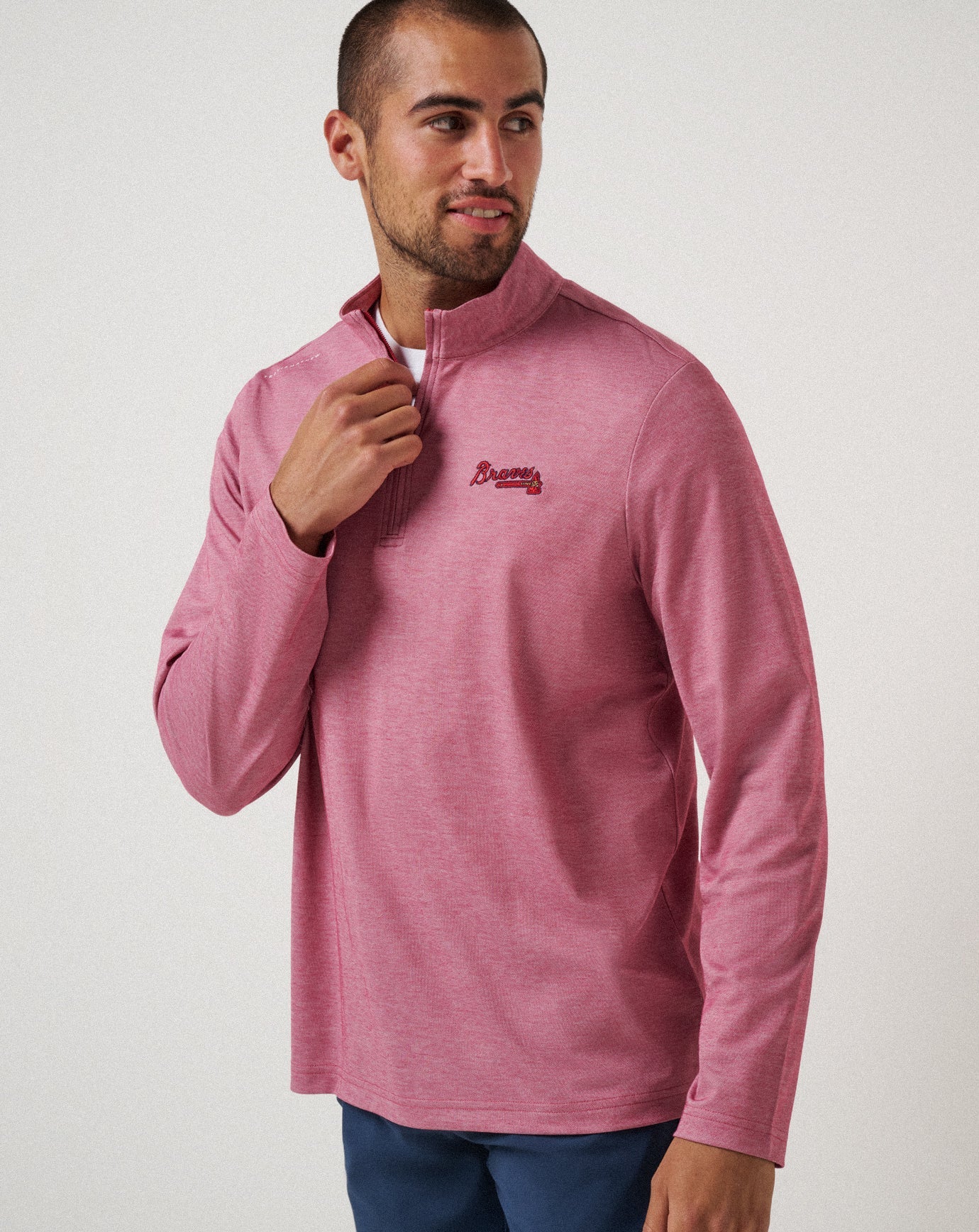 Atlanta Braves Time To Tailgate Quarter Zip| Travis Mathew