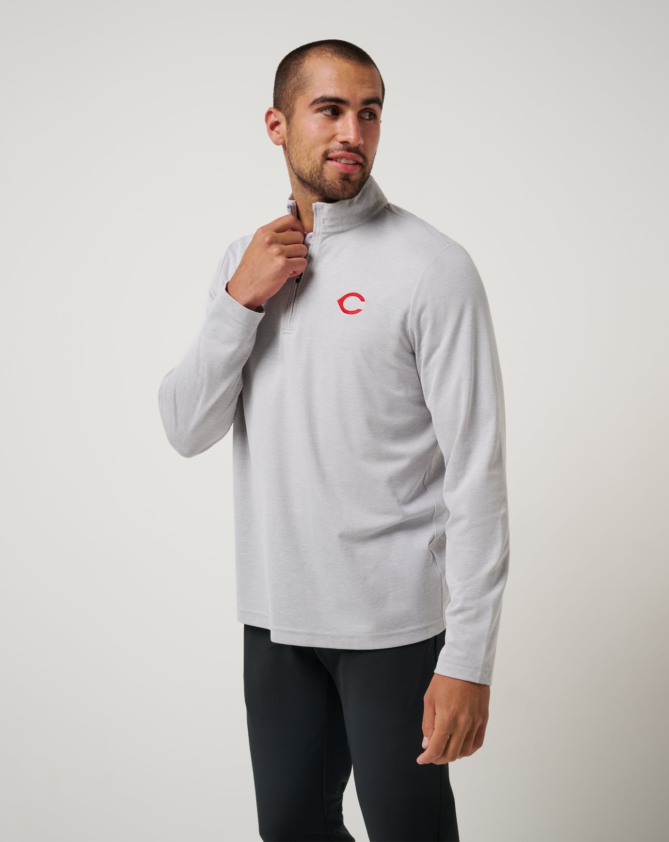 Cincinatti Reds Time To Tailgate Quarter Zip| Travis Mathew