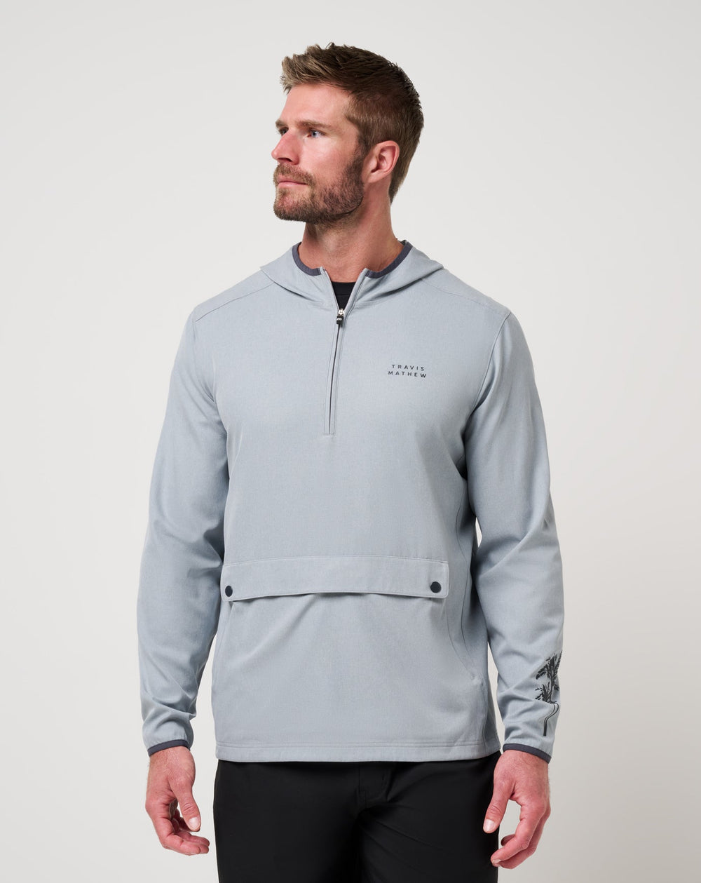 Out Of Pocket Hooded Quarter Zip| Travis Mathew