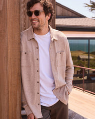 Cloud Waffle Shirt Jacket| Travis Mathew