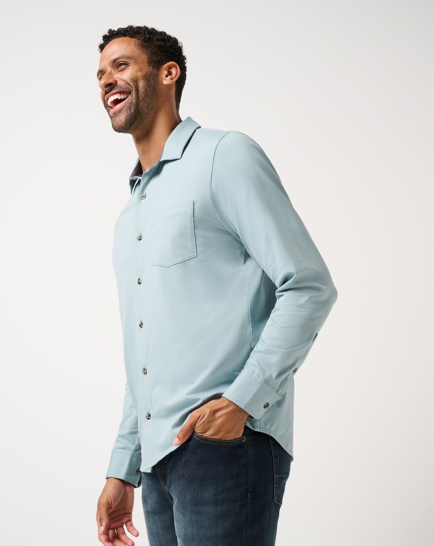 Comfortknit TM Social Club Button-Up| Travis Mathew