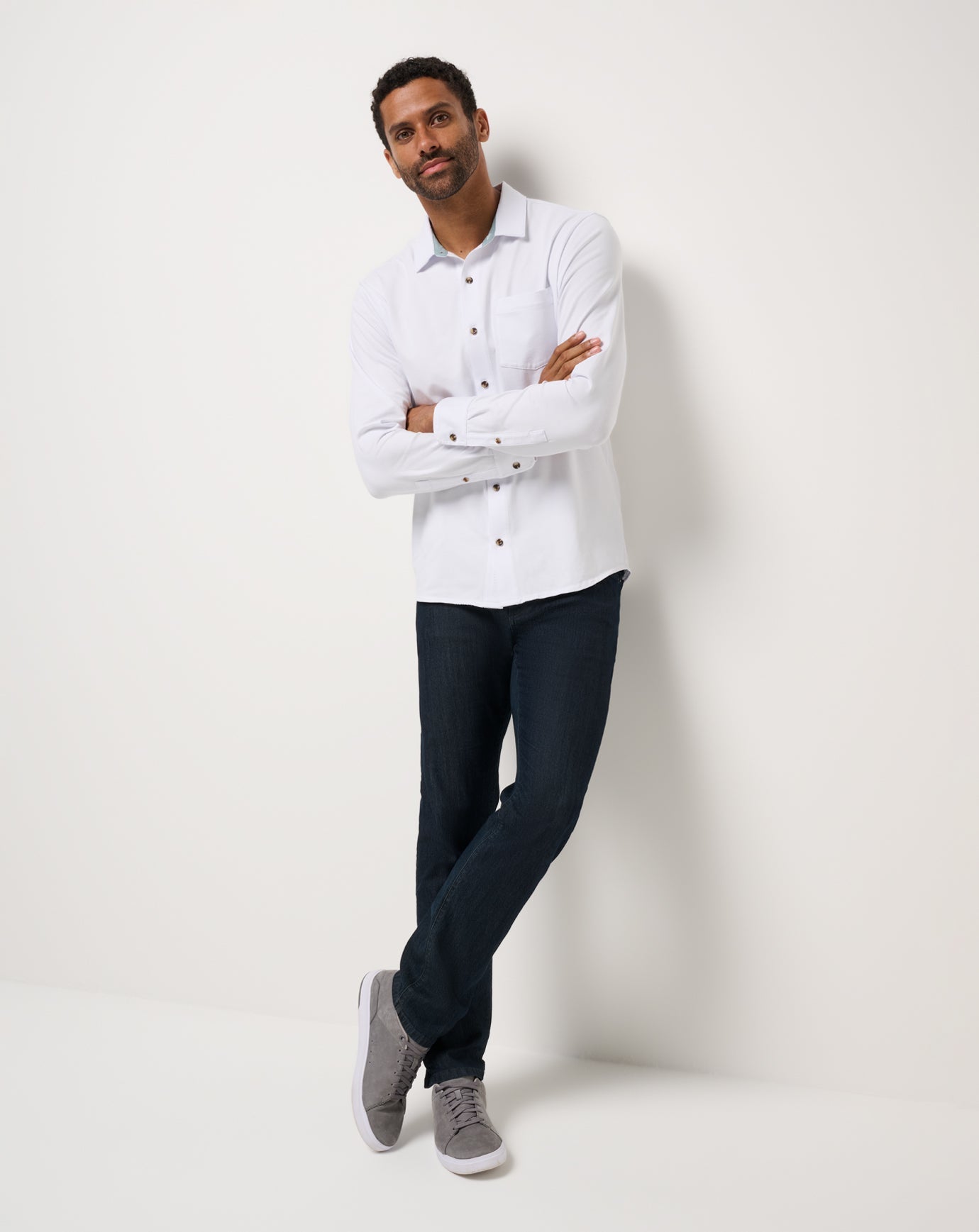 Comfortknit TM Social Club Button-Up| Travis Mathew
