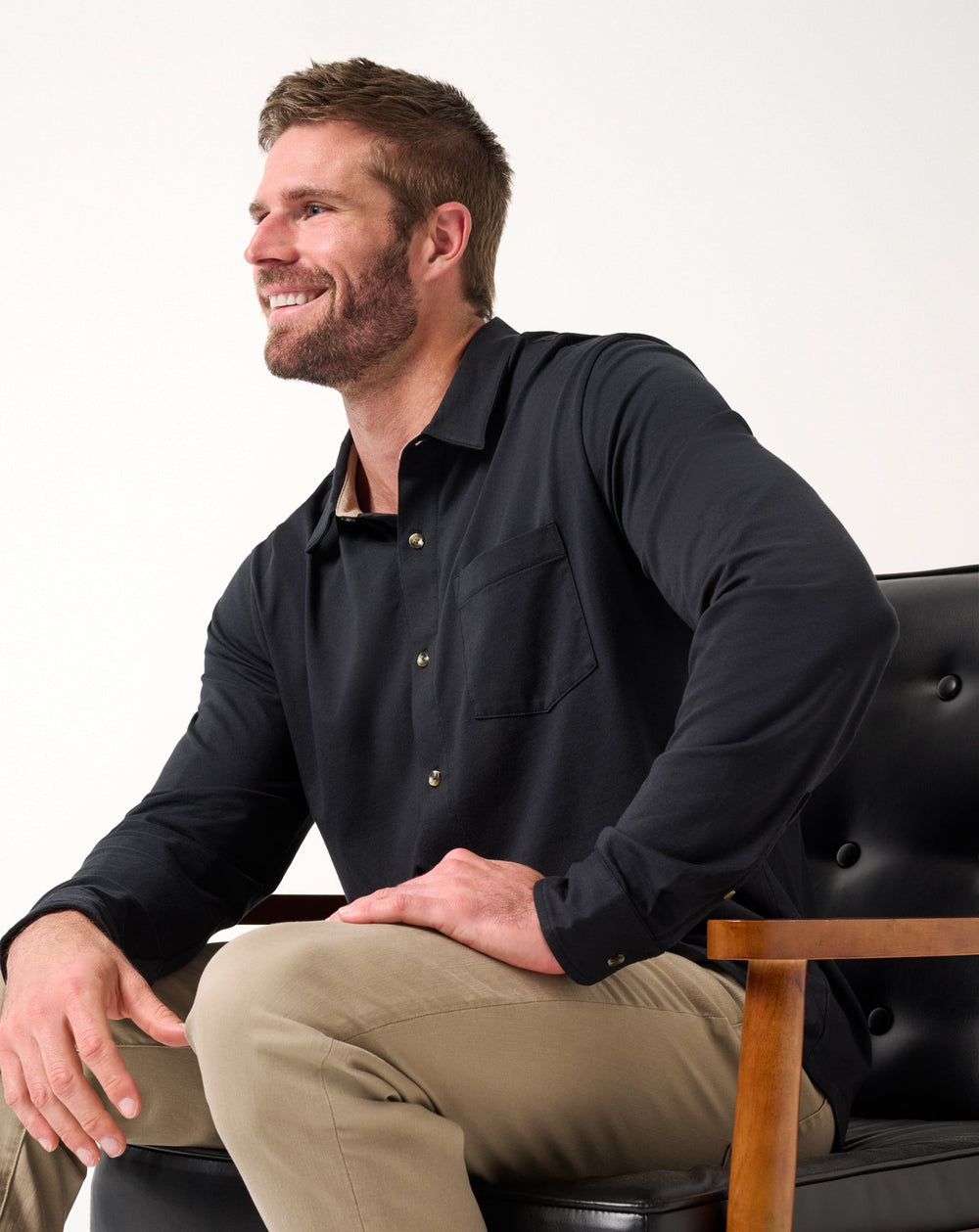 Comfortknit TM Social Club Button-Up| Travis Mathew