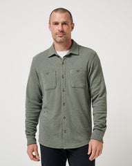 Cloud Waffle Shirt Jacket| Travis Mathew