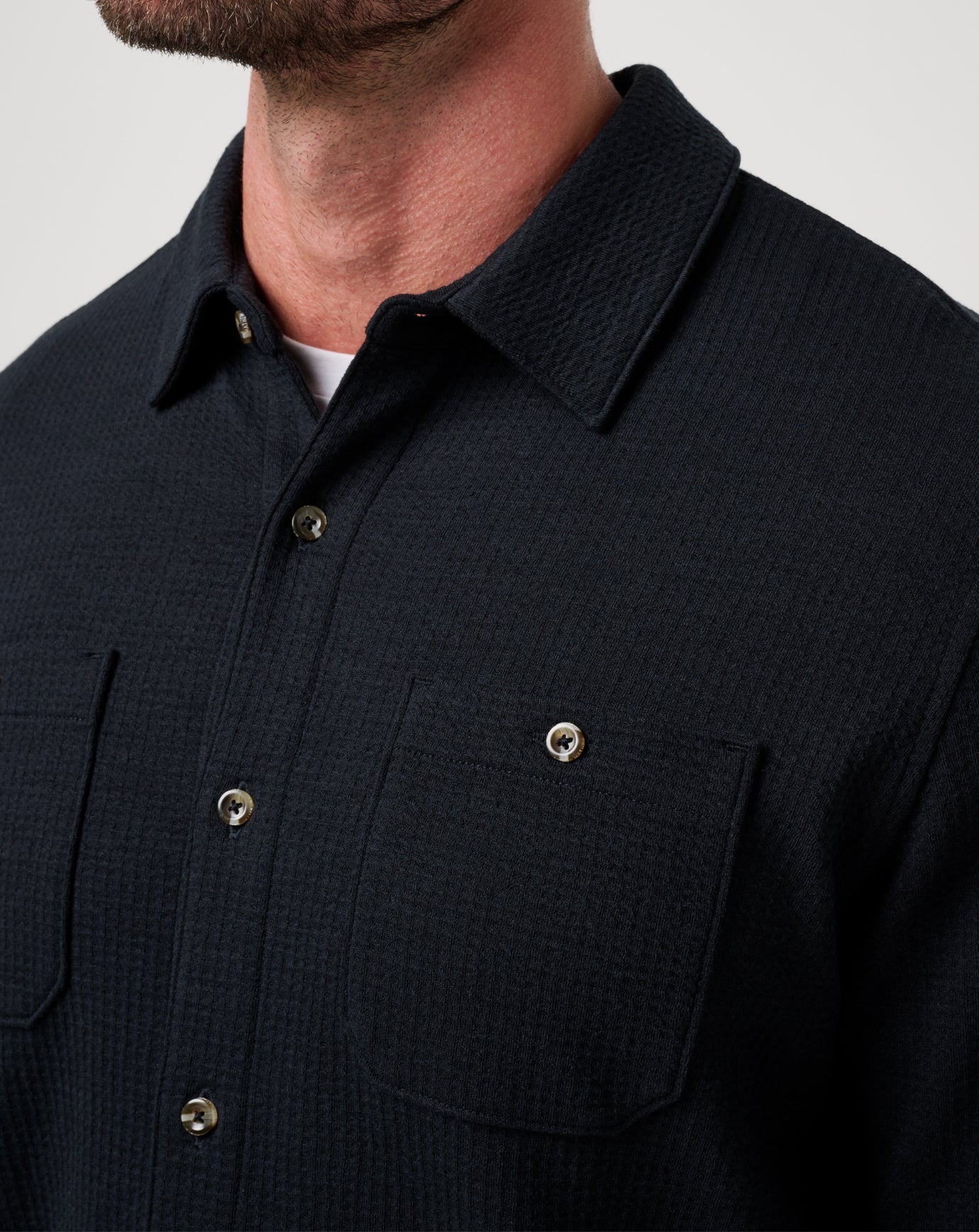 Cloud Waffle Shirt Jacket| Travis Mathew