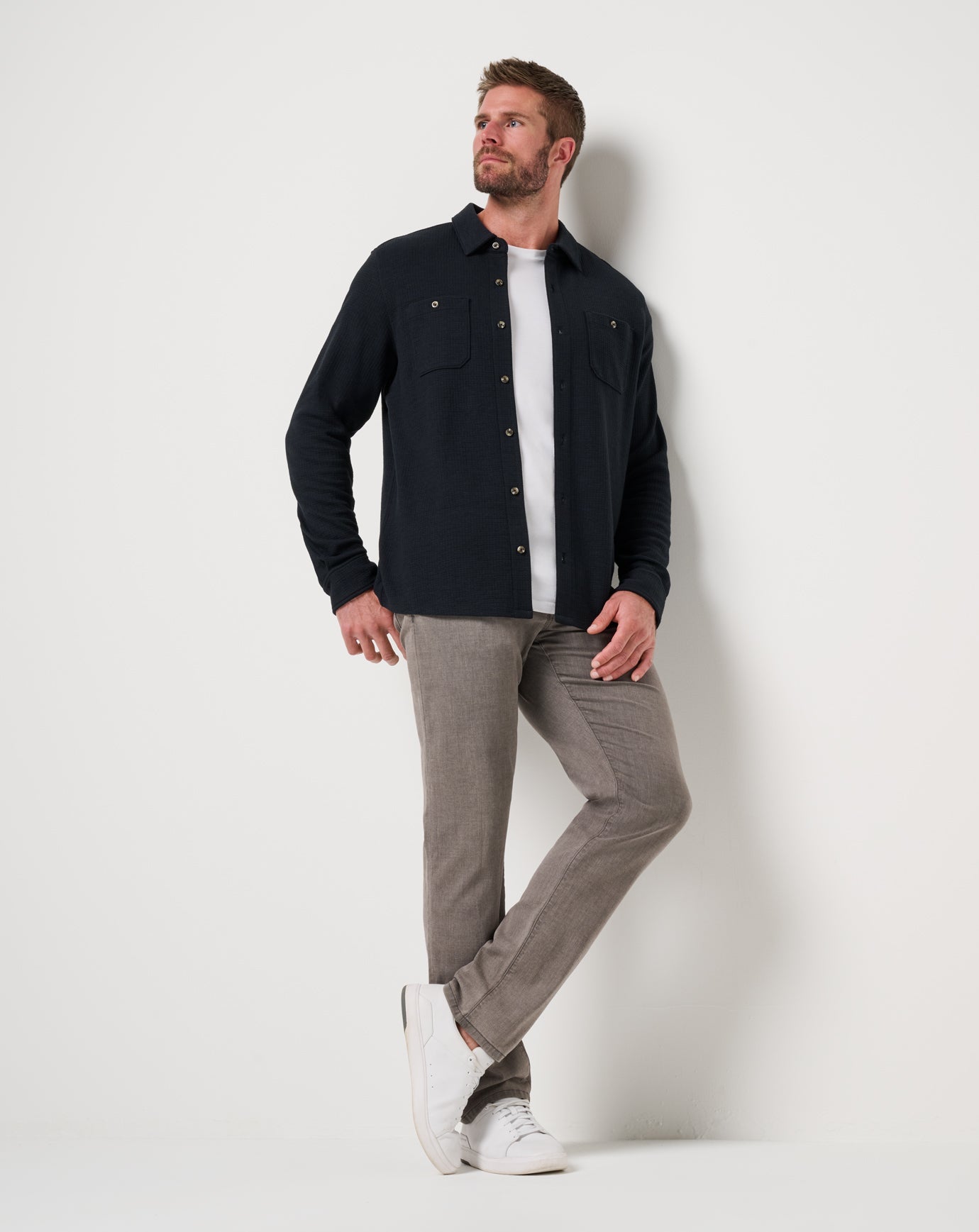 Cloud Waffle Shirt Jacket| Travis Mathew