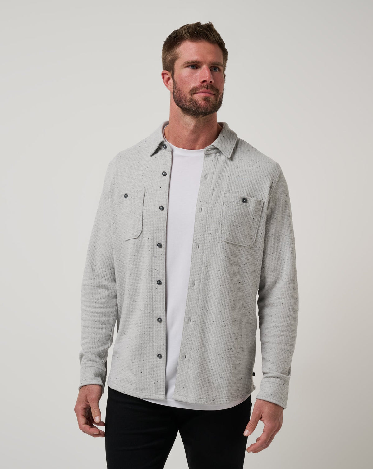 Cloud Waffle Shirt Jacket| Travis Mathew