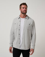 Cloud Waffle Shirt Jacket| Travis Mathew