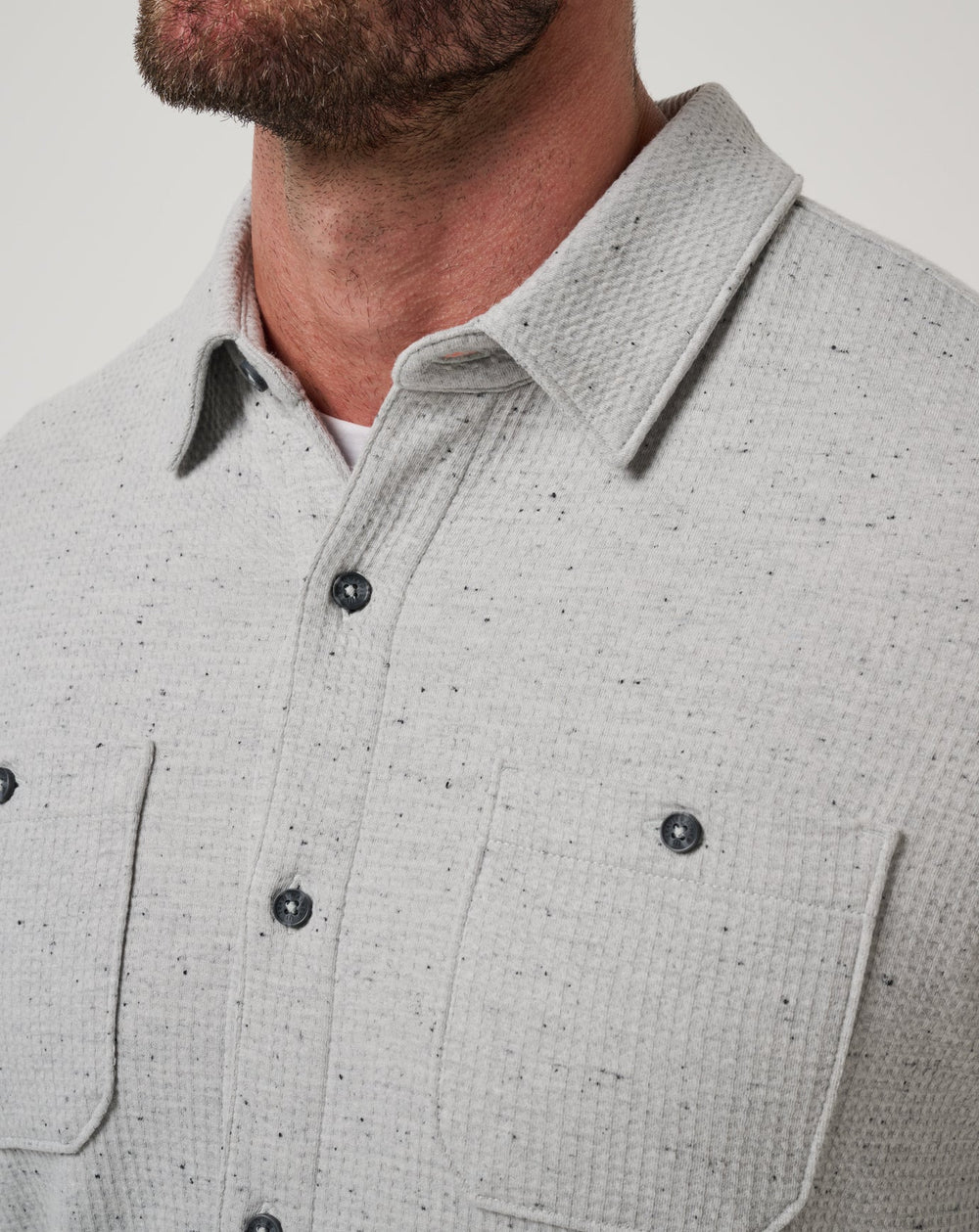 Cloud Waffle Shirt Jacket| Travis Mathew