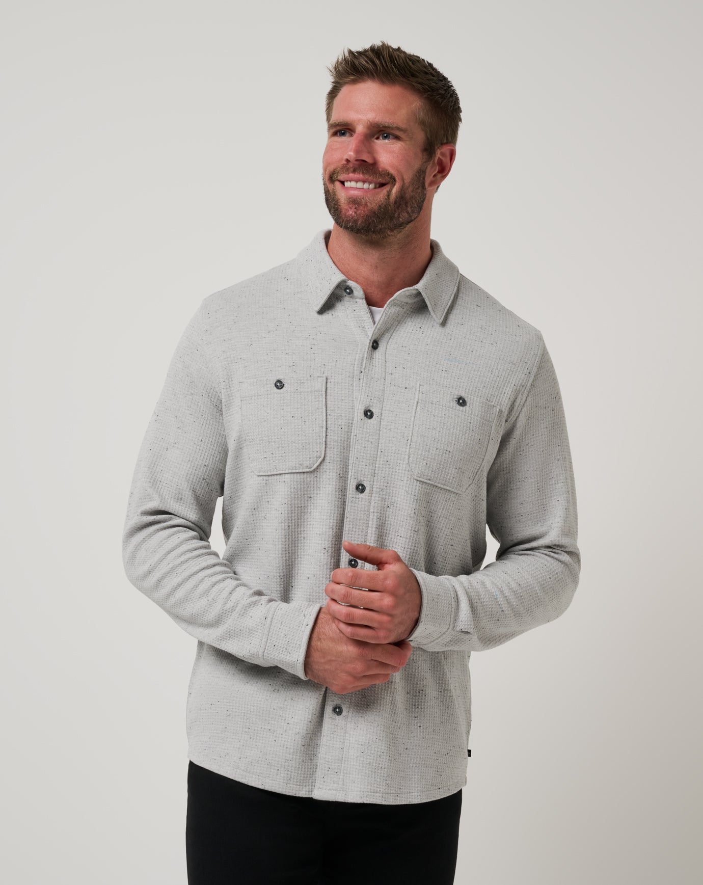 Cloud Waffle Shirt Jacket| Travis Mathew