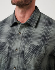 Cloud Flannel Plaid Button-Up| Travis Mathew