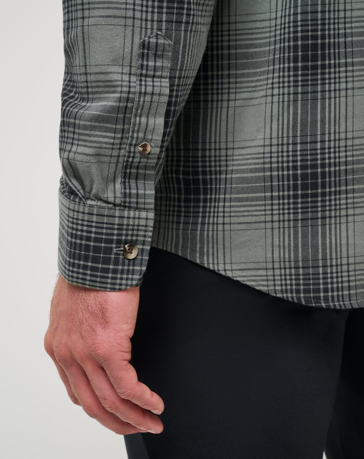 Cloud Flannel Plaid Button-Up| Travis Mathew