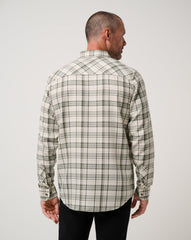 Cloud Flannel Plaid Button-Up| Travis Mathew
