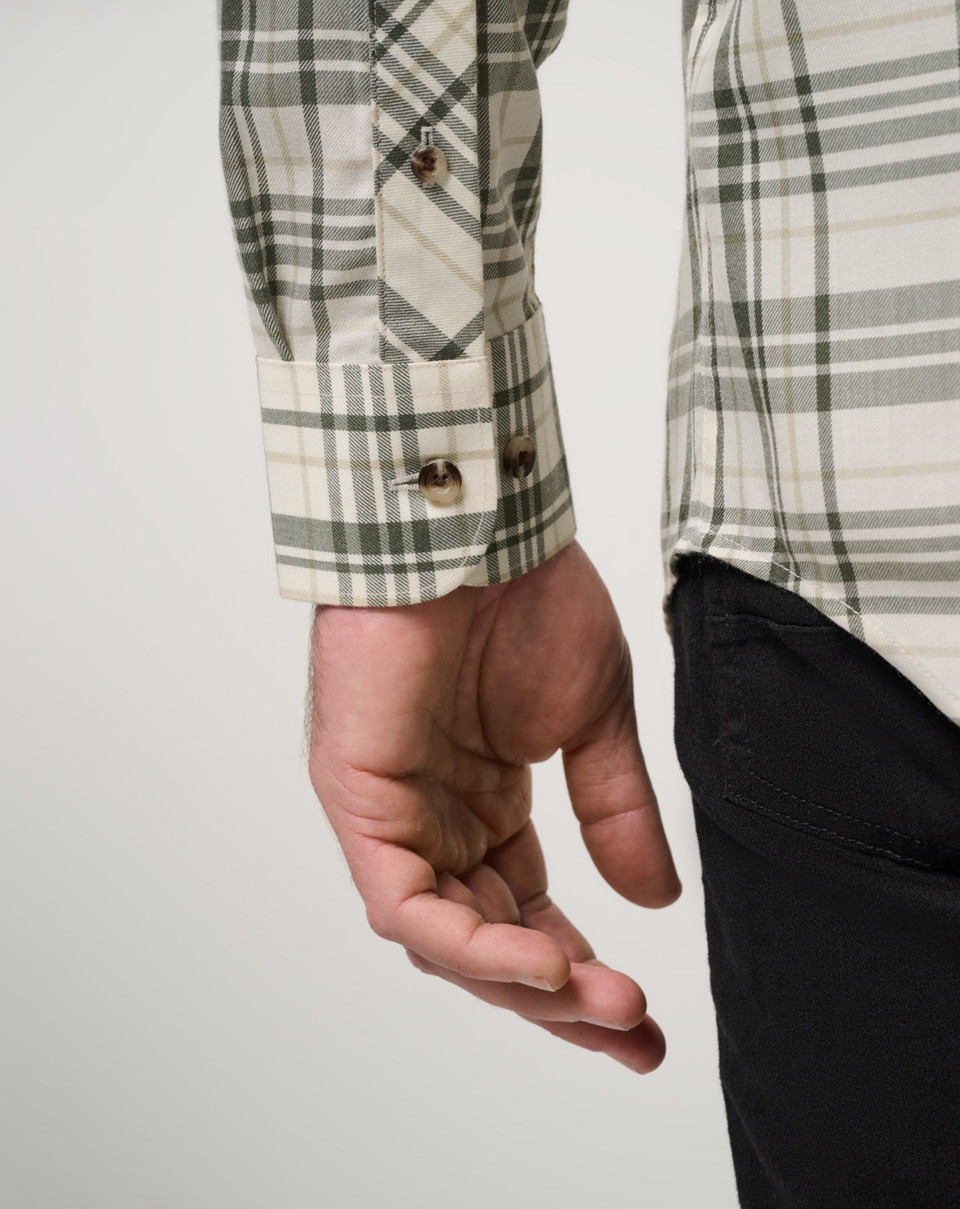 Cloud Flannel Plaid Button-Up| Travis Mathew