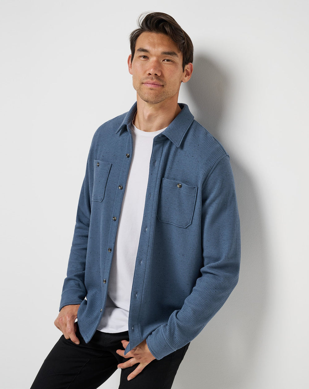 Cloud Waffle Shirt Jacket| Travis Mathew