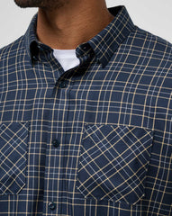 Cloud Flannel Plaid Button-Up| Travis Mathew
