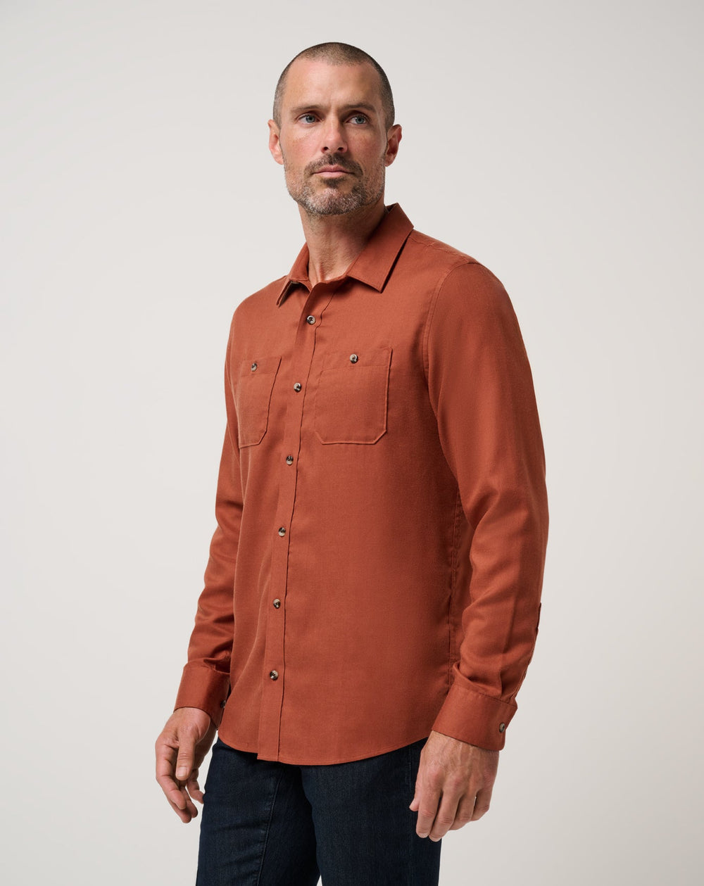 Cloud Flannel Button-Up| Travis Mathew