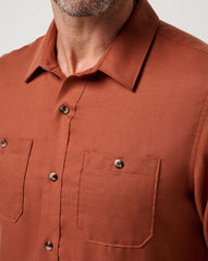 Cloud Flannel Button-Up| Travis Mathew