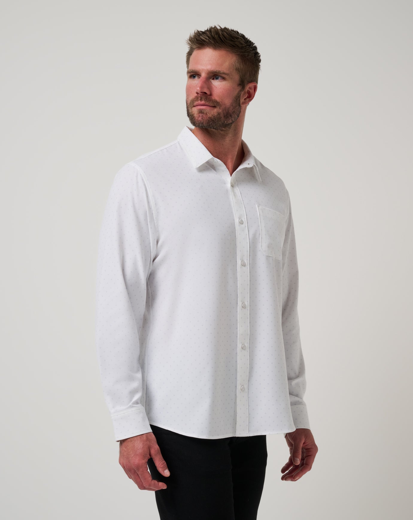 Techwoven Tidbits Button-Up| Travis Mathew