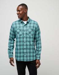 Cloud Flannel Plaid Button-Up| Travis Mathew