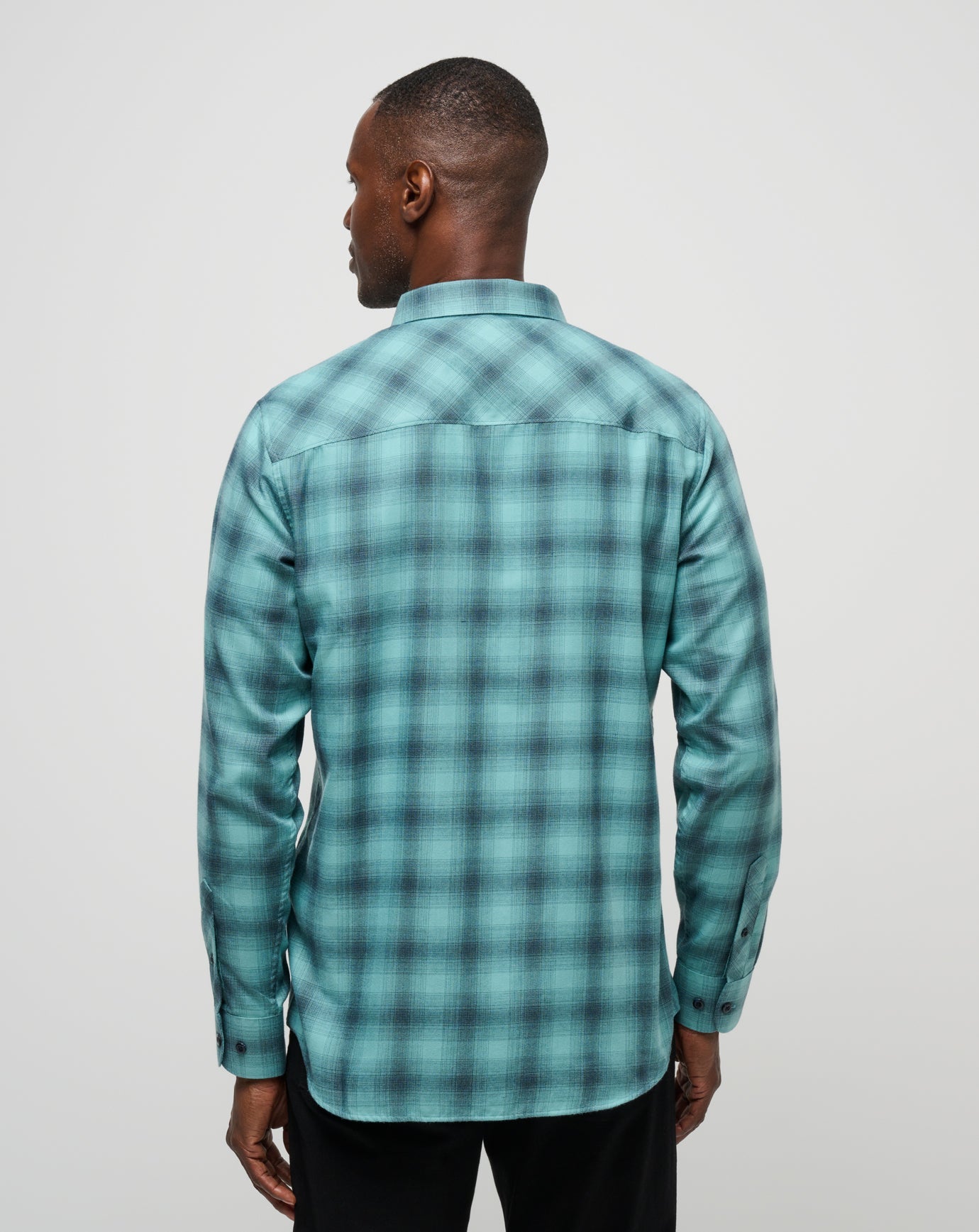 Cloud Flannel Plaid Button-Up| Travis Mathew