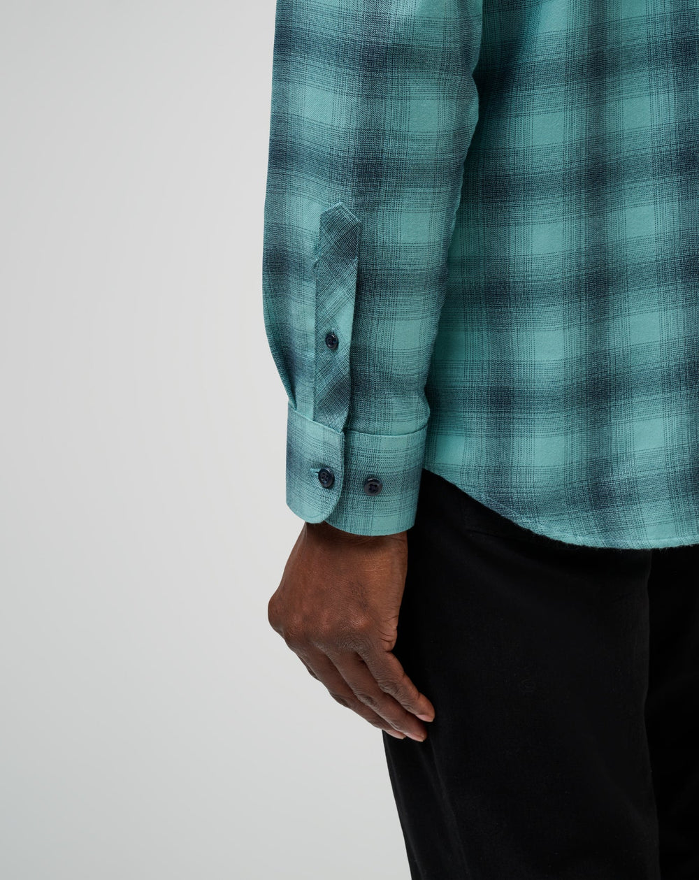 Cloud Flannel Plaid Button-Up| Travis Mathew