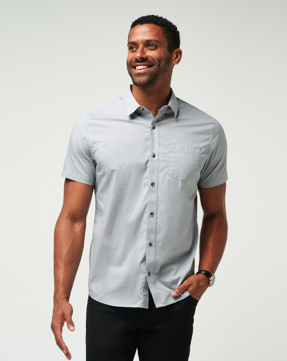 Across The Pond Button-Up| Travis Mathew